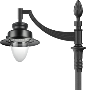 LED aluminium post 75w 90w Post Top Led Garden Light
